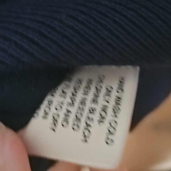 Classic Rayon blend gold buttons navy pullover sweater - Picture 7 of 7